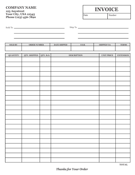 Invoice Template 1